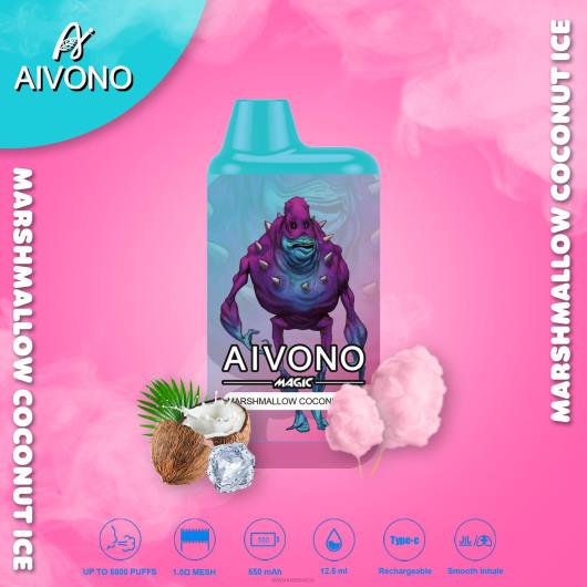 hielo de coco de malvavisco Aivono AIM MAGIC cigarrillo de caja de 5800 bocas TRF495 | Aivono Vaper